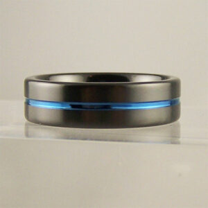 Black Zirconium Rings, black wedding rings