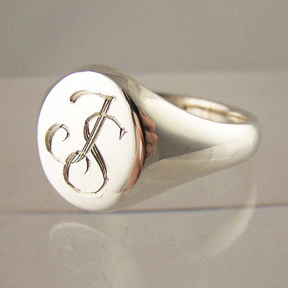 Initial Signet Ring engraving