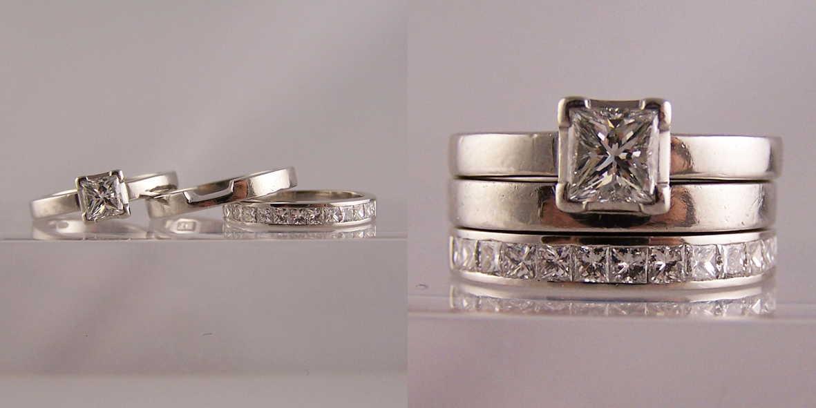 1.59 CTW GIA Princess Cut Halo Engagement Ring ⋆ Diamond Exchange Houston