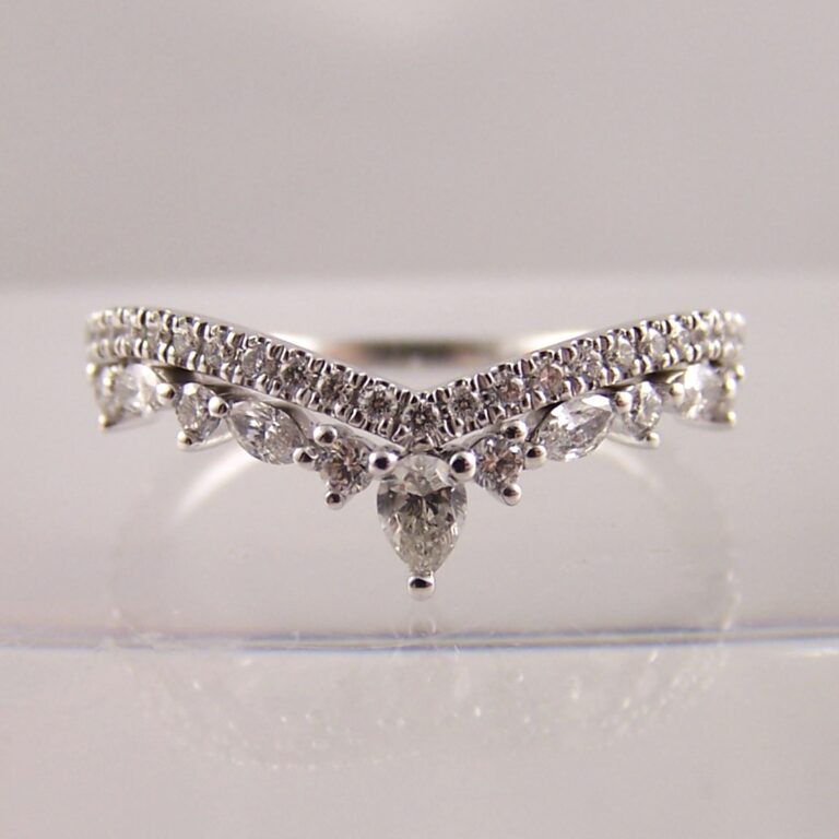 Pear Marquise & Round cut Diamond tiara ring