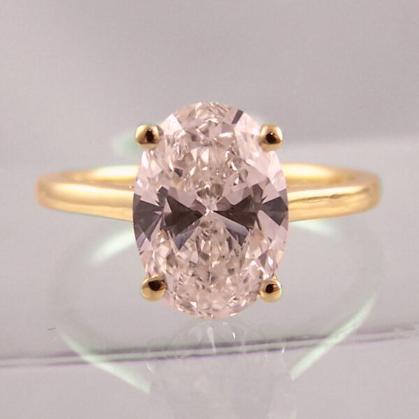 1.50ct Oval Lab grown Diamond in 18ct gold