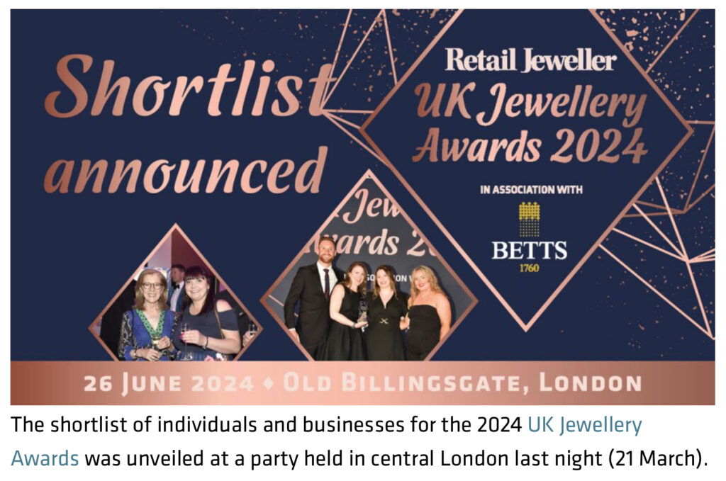 RING jewellers shortlisted at the UK jewellery awards